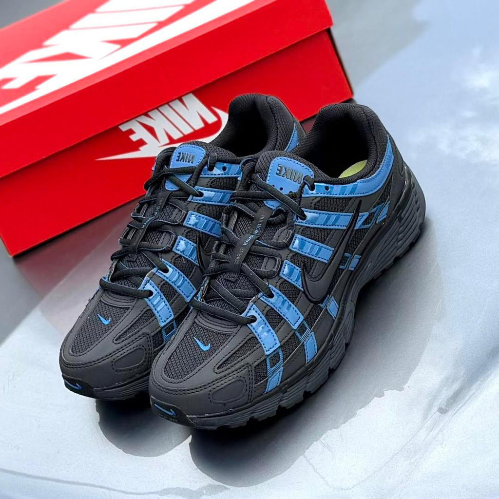 Nike P-6000 Zapatos Entrenadores para Hombre en Negro y Azul