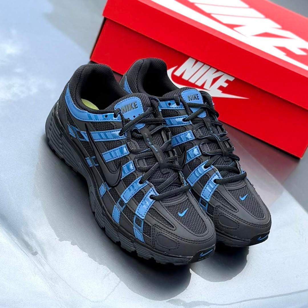 Nike P-6000 Zapatos Entrenadores para Hombre en Negro y Azul