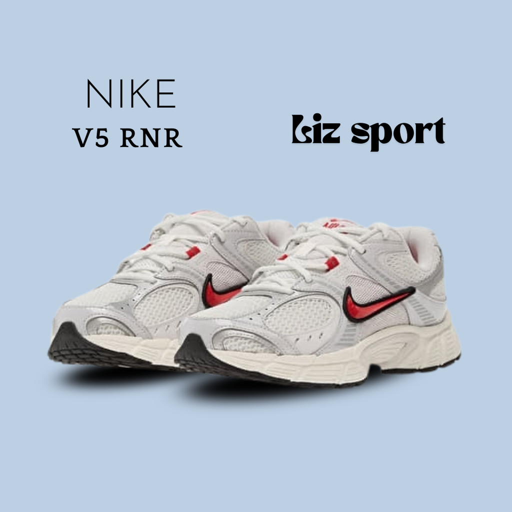 NIKE V5 RNR
Summit White/ Fire Red-Platinum Tint